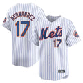 Tlead NY.Mets #17 Keith Hernandez Player White Home Replica Stitched Jerseys