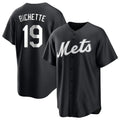 Tlead NY.Mets #19 Bo Bichette Player Black Home Game Stitched Jerseys