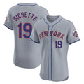 Tlead NY.Mets #19 Bo Bichette Player Gray Road Limited Elite Home Stitched Jerseys