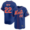 Tlead NY.Mets #22 Juan Soto Player Royal Home Limited Stitched Jerseys