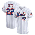Tlead NY.Mets #22 Juan Soto Player White Home Limited Elite Stitched Jerseys