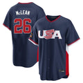 Tlead NY.Mets #26 Nolan McLean Player Navy USA 2026 World Classic Home Limited Stitched Jerseys