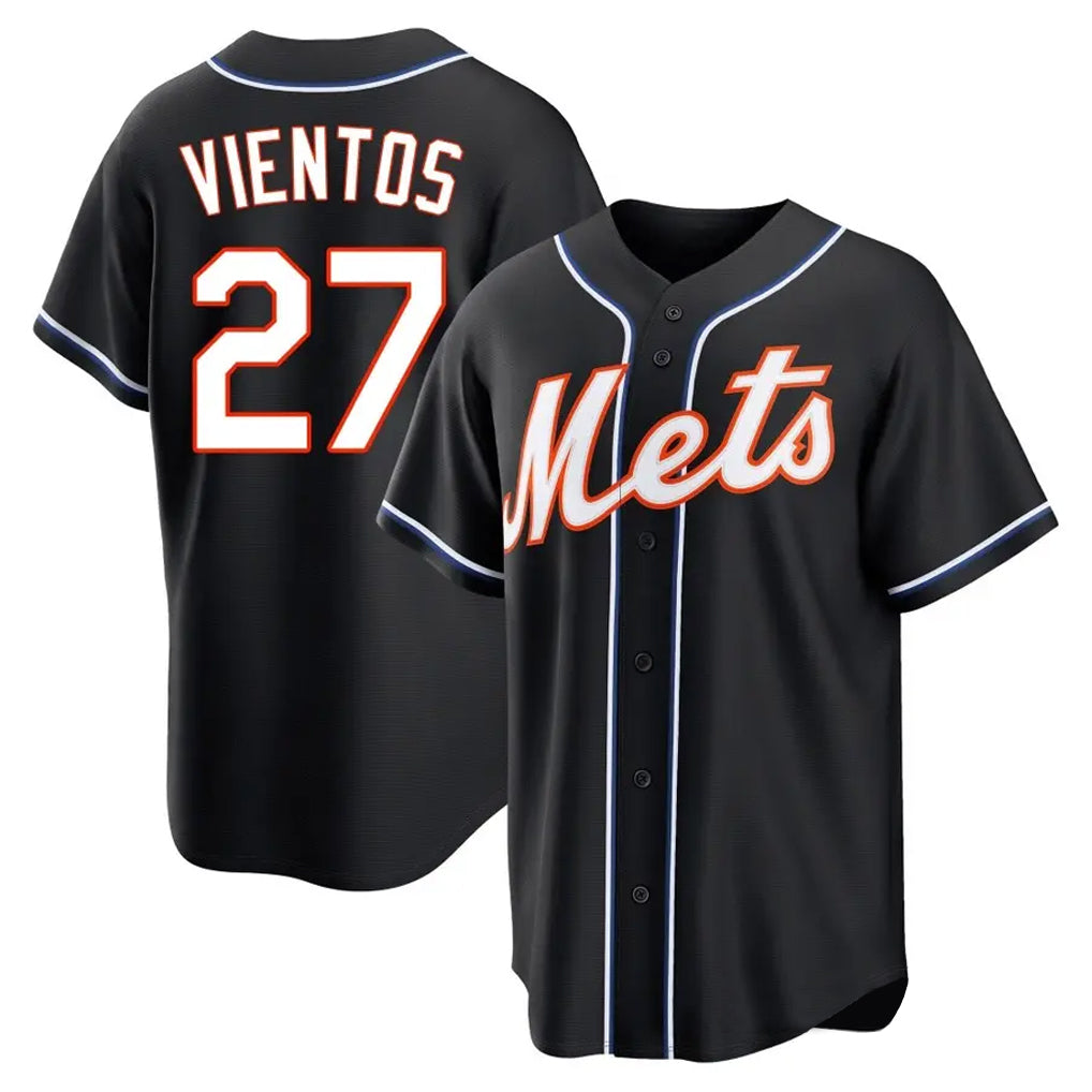 Tlead NY.Mets #27 Mark Vientos Player Black Fashion Out Game Stitched Jerseys