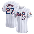 Tlead NY.Mets #27 Mark Vientos Player White Home Limited Elite Stitched Jerseys