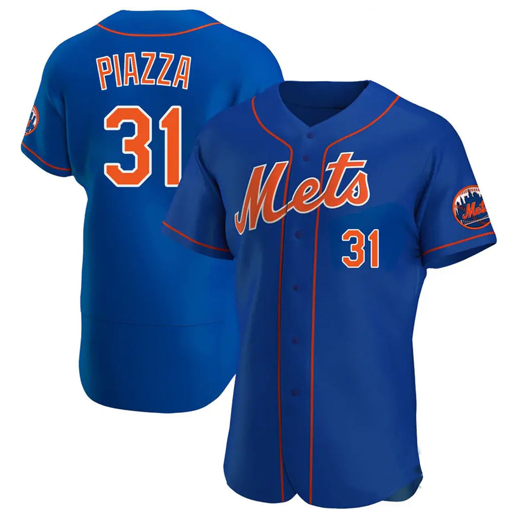 Tlead NY.Mets #31 Mike Piazza Player Royal Limited Elite Home Stitched Jerseys