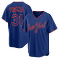 Tlead NY.Mets #31 Mike Piazza Player Royal T-shirt Home Game Stitched Jerseys