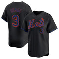 Tlead NY.Mets #3 Carson Benge Player Black Alternate Home Limited Stitched Jerseys