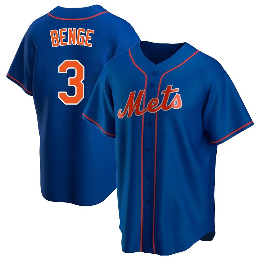 Tlead NY.Mets #3 Carson Benge Player Royal Home Game Stitched Jerseys