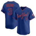 Tlead NY.Mets #3 Carson Benge Player Royal T-shirt Home Limited Elite Stitched Jerseys