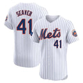 Tlead NY.Mets #41 Tom Seaver Player White Home Limited Elite Stitched Jerseys