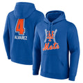 Tlead NY.Mets #4 Francisco Alvarez Player Royal Club Pullover Hoodie Game Stitched Jerseys