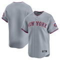 Tlead NY.Mets Blank Player Gray Road Limited Home Stitched Jerseys