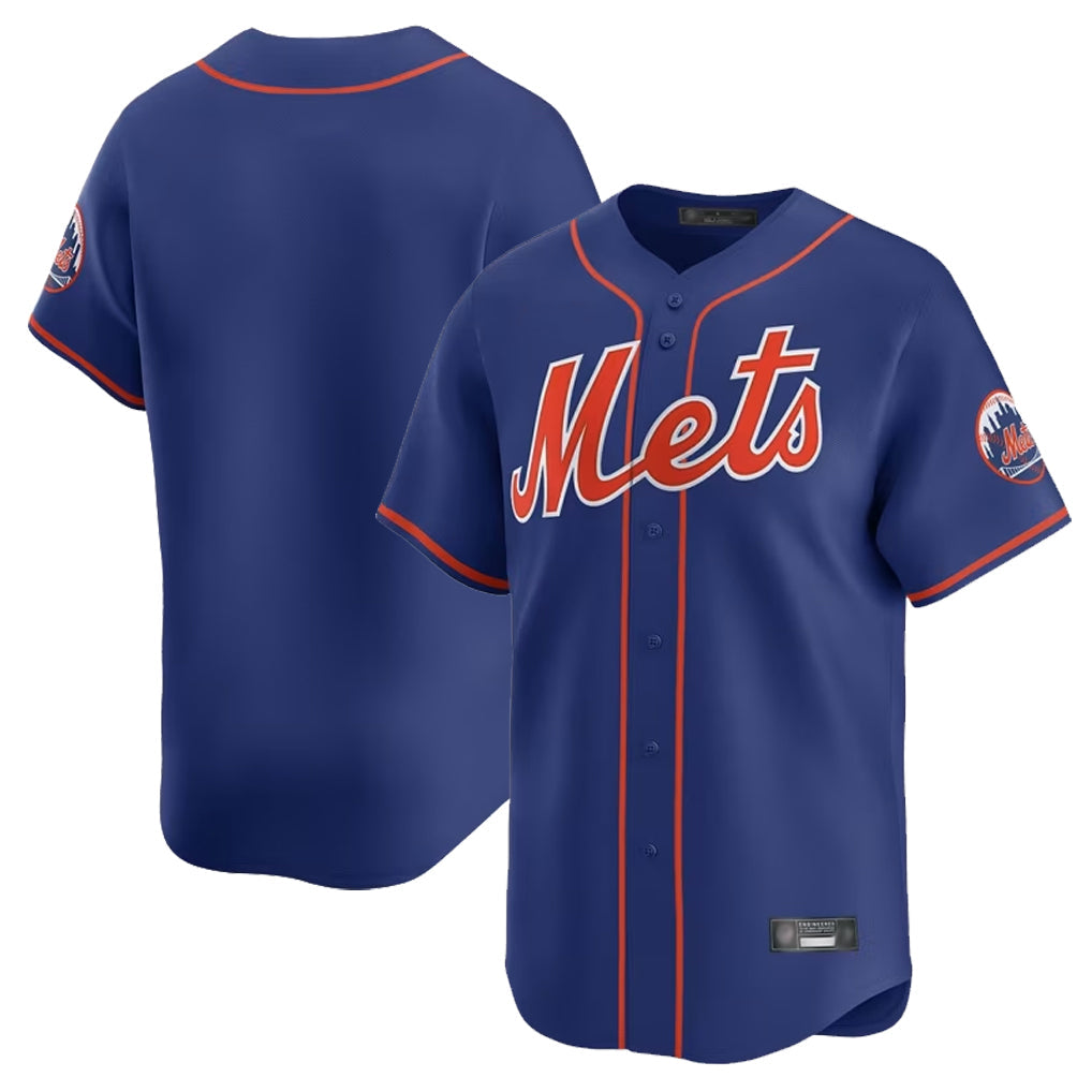 Tlead NY.Mets Blank Player Royal Home Limited Stitched Jerseys