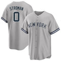 Tlead NY.Yankees #0 Marcus Stroman Player Gray Road Game Stitched Jerseys