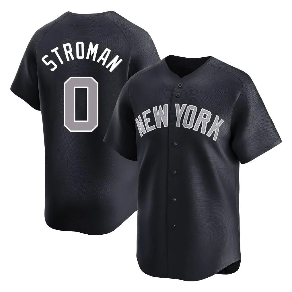 Tlead NY.Yankees #0 Marcus Stroman Player Navy Limited Home Stitched Jerseys