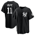 Tlead NY.Yankees #11 Anthony Volpe Player Black Game Stitched Jerseys