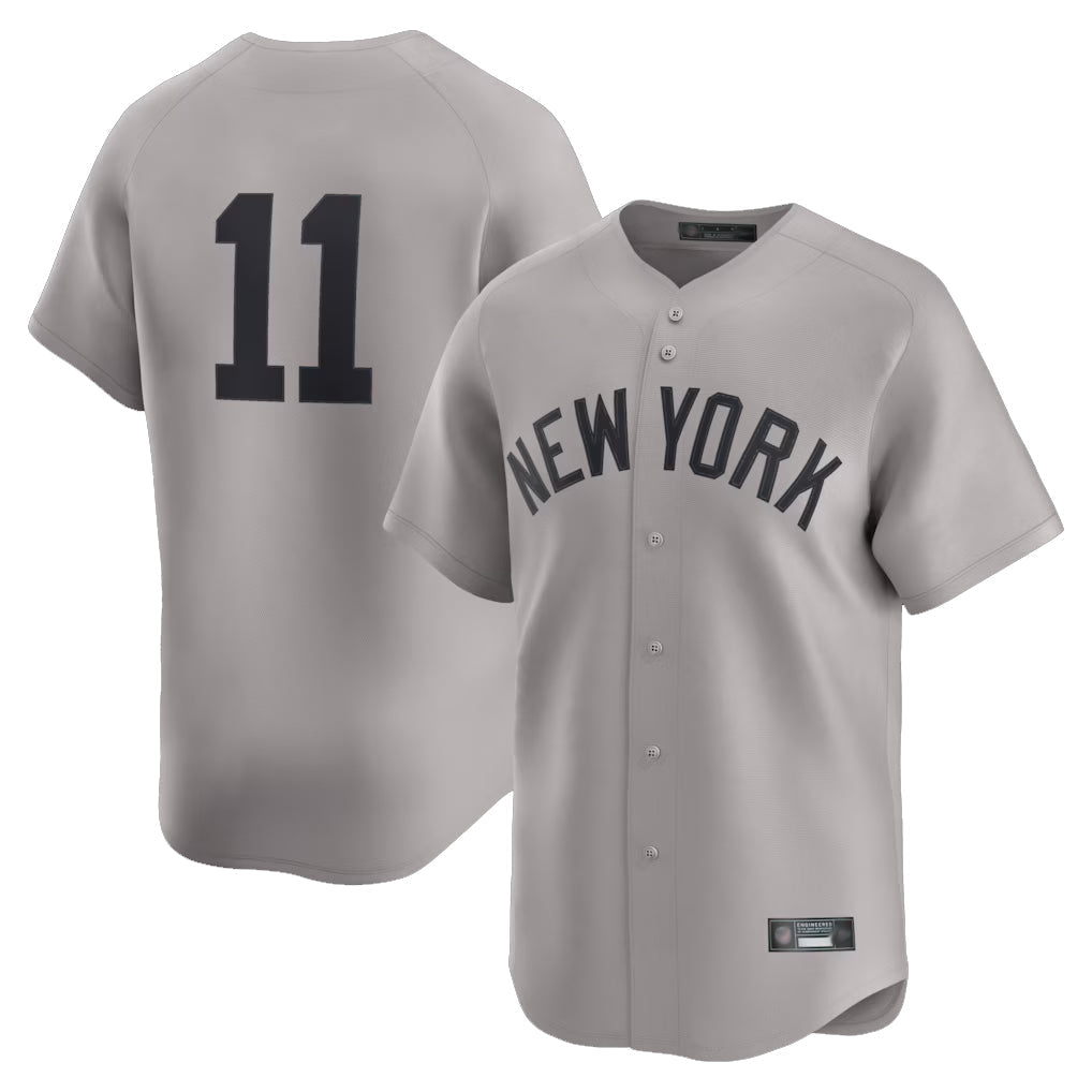 Tlead NY.Yankees #11 Anthony Volpe Player Gray Limited Home Stitched Jerseys