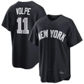 Tlead NY.Yankees #11 Anthony Volpe Player Navy Home Game Stitched Jerseys