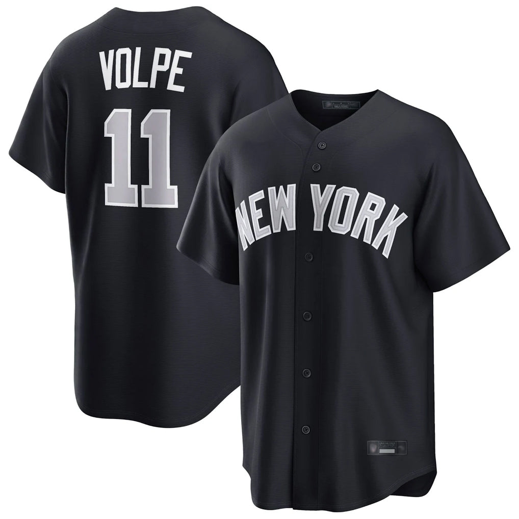Tlead NY.Yankees #11 Anthony Volpe Player Navy Home Game Stitched Jerseys