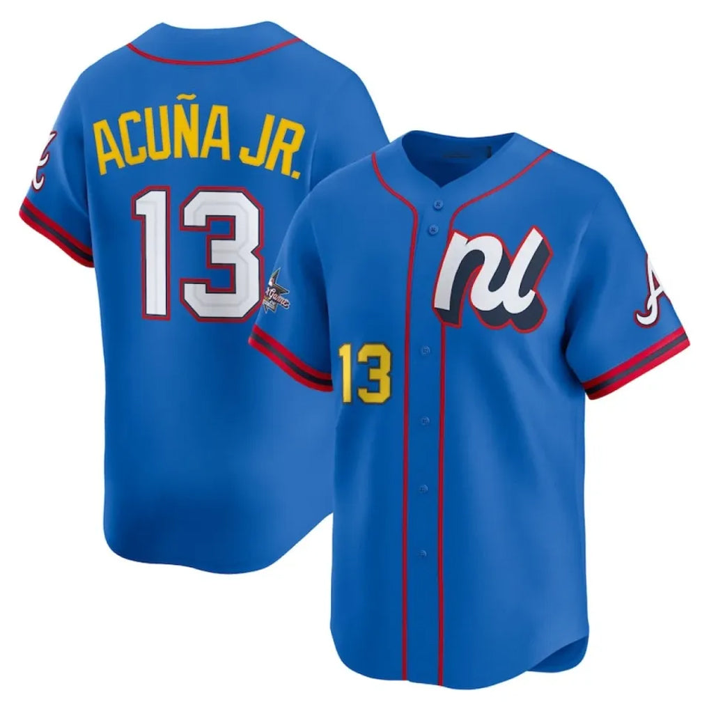 Tlead NY.Yankees #13 Jazz Chisholm Jr Player Light Blue All Star Limited Home Stitched Jerseys
