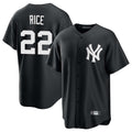 Tlead NY.Yankees #22 Ben Rice Player Black Game Home Stitched Jerseys
