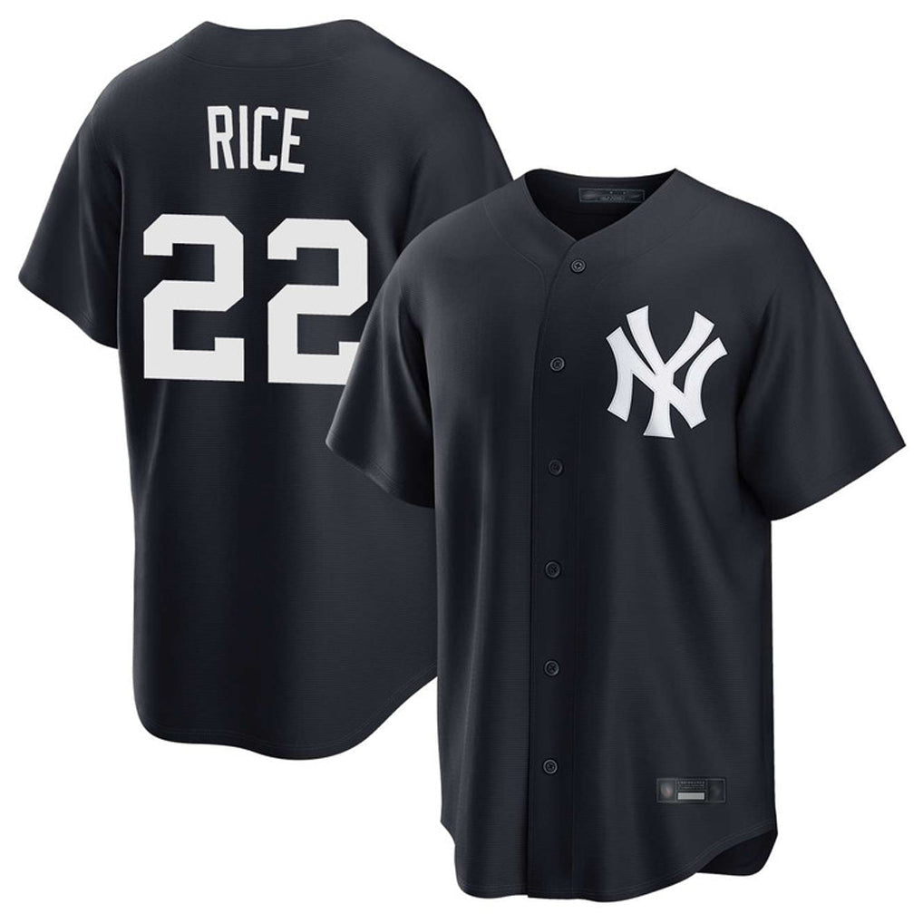 Tlead NY.Yankees #22 Ben Rice Player Navy Game Home Stitched Jerseys
