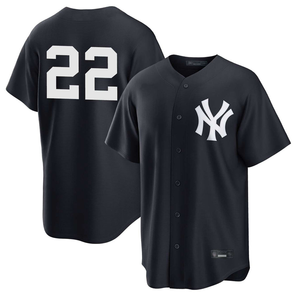 Tlead NY.Yankees #22 Ben Rice Player Navy Game Stitched Jerseys