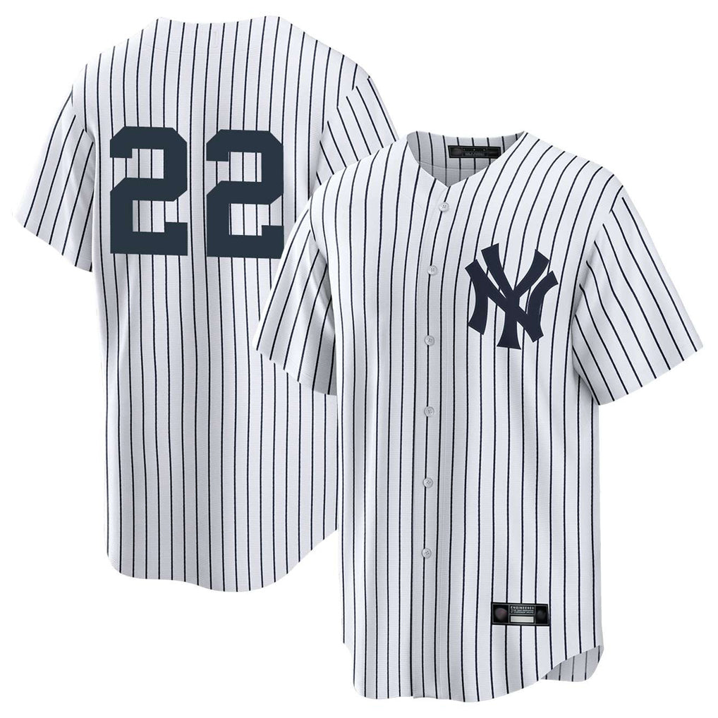 Tlead NY.Yankees #22 Ben Rice Player White Game Stitched Jerseys
