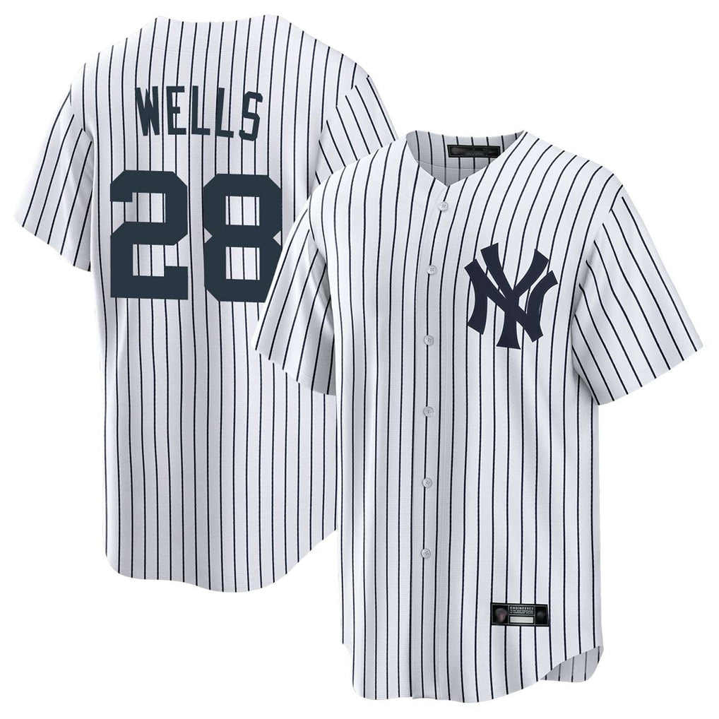 Tlead NY.Yankees #28 Austin Wells Player White Game Home Stitched Jerseys
