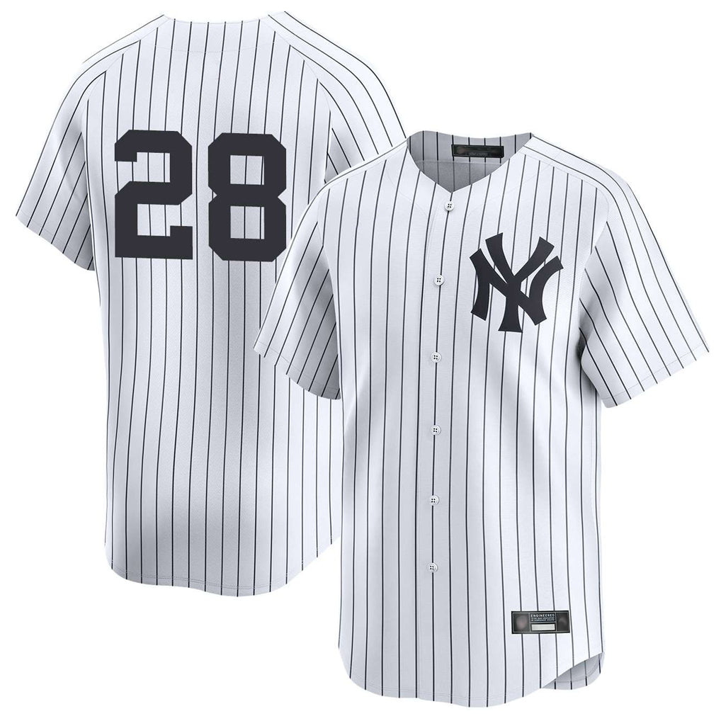 Tlead NY.Yankees NY.Yankees #28 Austin Wells Player White Limited Stitched Jerseys