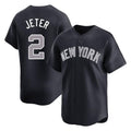 Tlead NY.Yankees #2 Derek Jeter Player Navy Limited Game Stitched Jerseys
