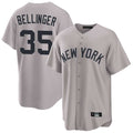 Tlead NY.Yankees #35 Cody Bellinger Player Gray Game Home Stitched Jerseys