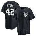 Tlead NY.Yankees #42 Mariano Rivera Player Navy Game Home Stitched Jerseys