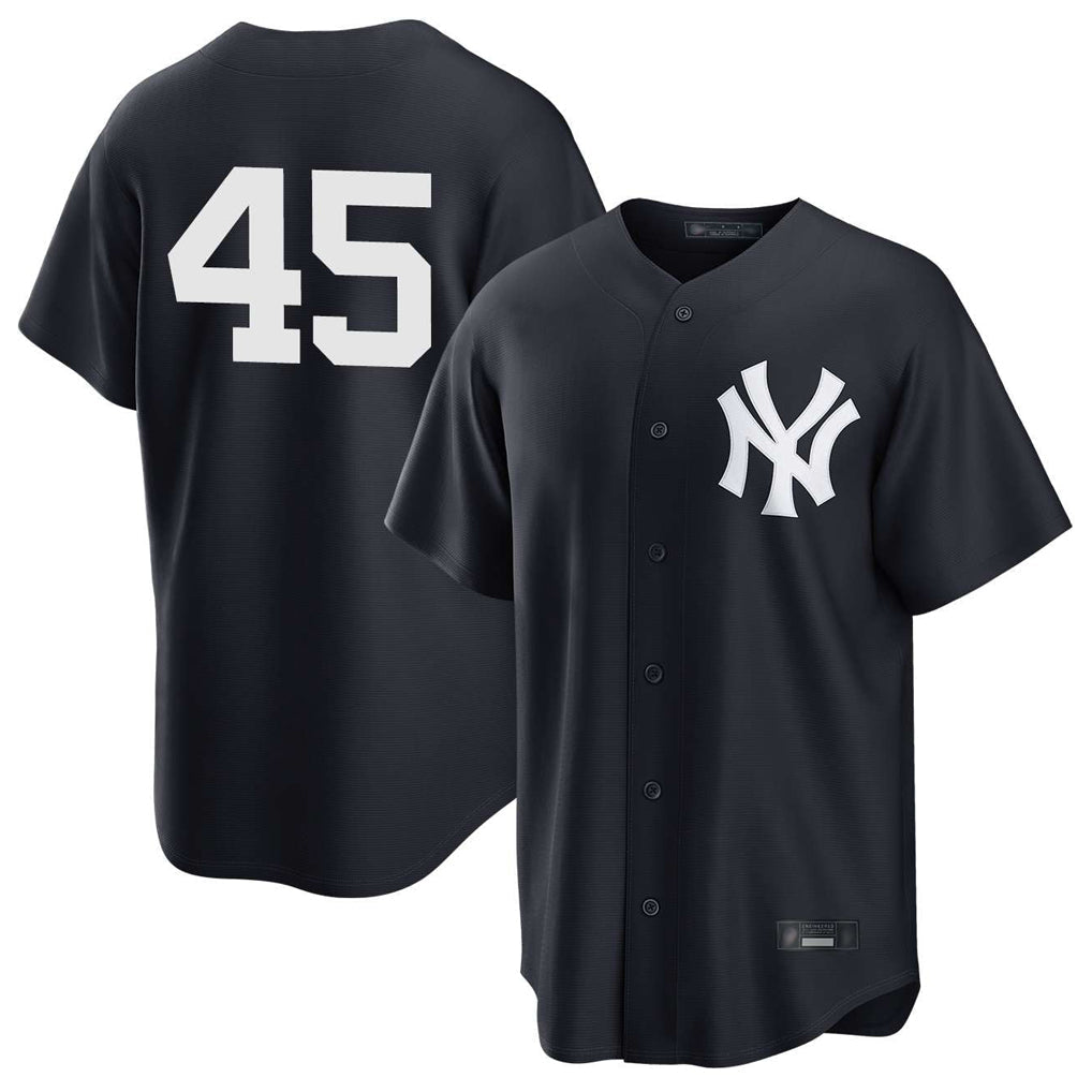 Tlead NNY.Yankees #45 Gerrit Cole Player Navy Game Stitched Jerseys