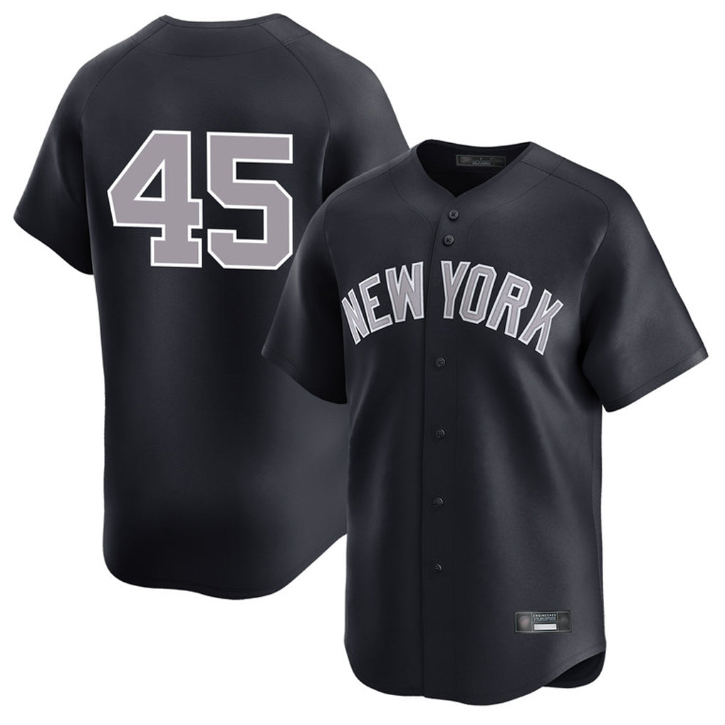 Tlead NY.Yankees #45 Gerrit Cole Player Navy Limited Game Stitched Jerseys