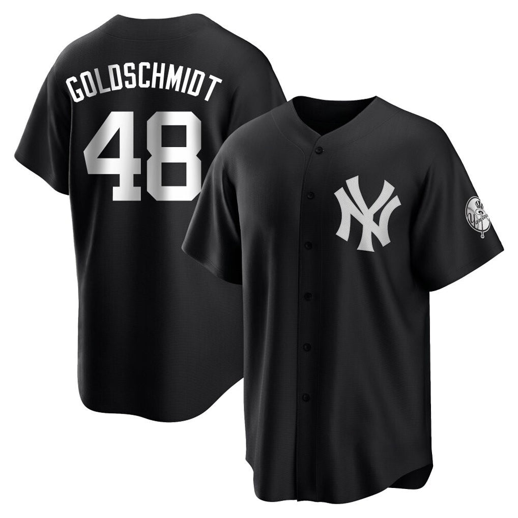 Tlead NY.Yankees #48 Paul Goldschmidt Player Black Game Stitched Jerseys