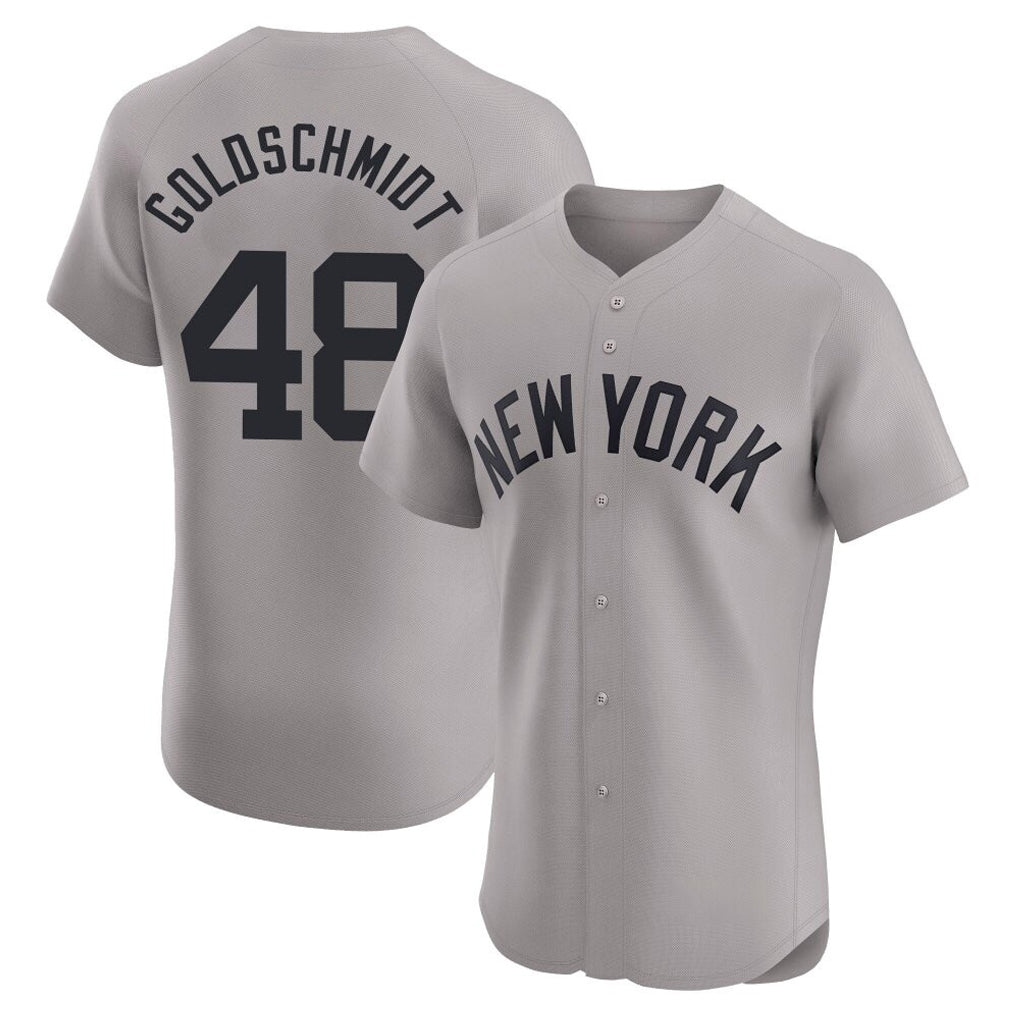 Tlead NY.Yankees #48 Paul Goldschmidt Player Gray Limited Elite Home Stitched Jerseys