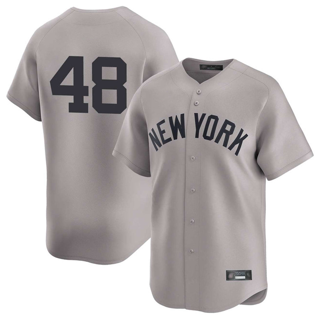 Tlead NY.Yankees #48 Paul Goldschmidt Player Gray Limited Home Stitched Jerseys