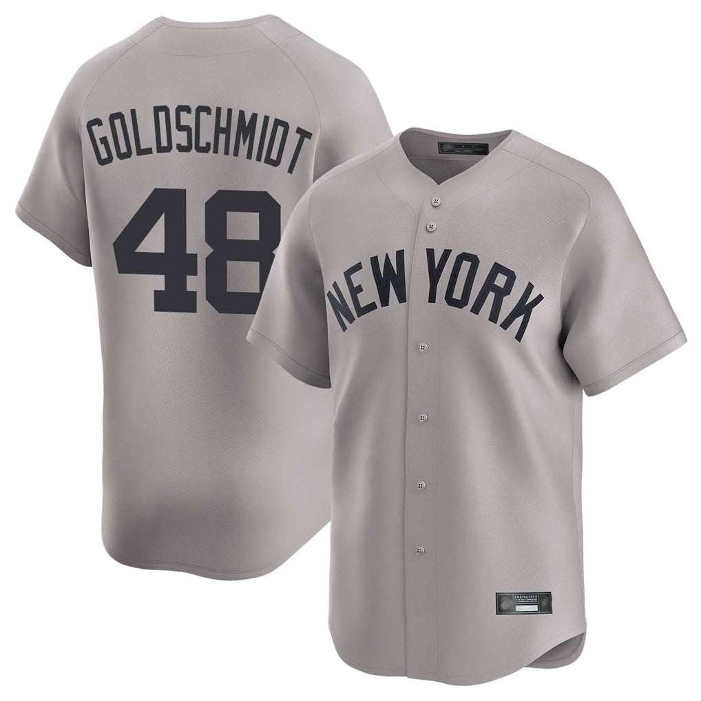 Tlead NY.Yankees #48 Paul Goldschmidt Player Gray Limited Stitched Jerseys