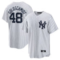 Tlead NY.Yankees #48 Paul Goldschmidt Player White Game Home Stitched Jerseys