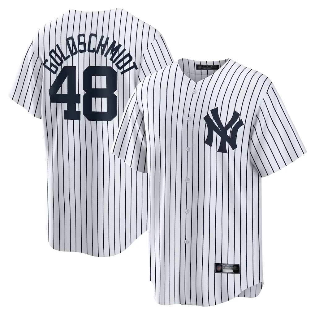 Tlead NY.Yankees #48 Paul Goldschmidt Player White Game Home Stitched Jerseys