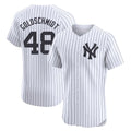 Tlead NY.Yankees #48 Paul Goldschmidt Player White Limited Elite Home Stitched Jerseys