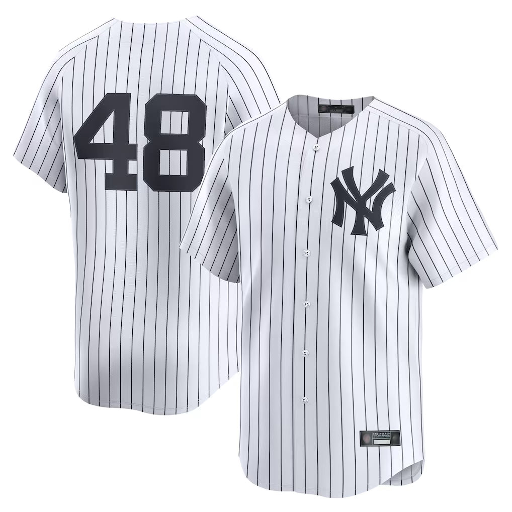Tlead NY.Yankees #48 Paul Goldschmidt Player White Limited Home Stitched Jerseys
