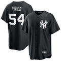 Tlead NY.Yankees #54 Max Fried Player Black Game Stitched Jerseys