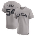 Tlead NY.Yankees #54 Max Fried Player Gray Limited Elite Home Stitched Jerseys