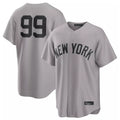 Tlead NY.Yankees #99 Aaron Judge Player Gray Game Home Stitched Jerseys