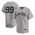 Tlead NY.Yankees #99 Aaron Judge Player Gray Limited Home Stitched Jerseys