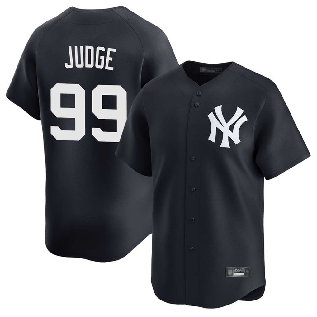 Tlead NY.Yankees #99 Aaron Judge Player Navy Limited Game Stitched Jerseys