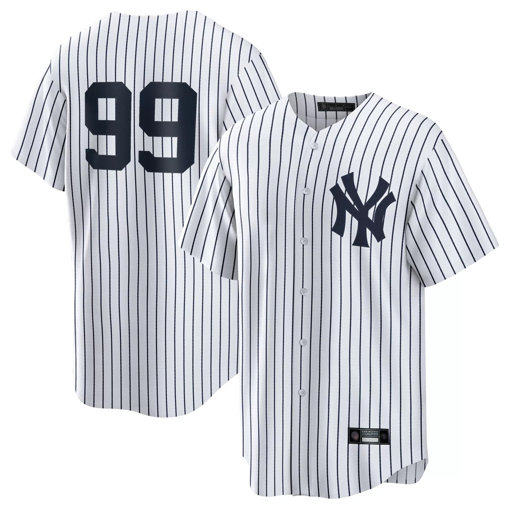Tlead NY.Yankees #99 Aaron Judge Player White Game Home Stitched Jerseys