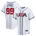 Tlead NY.Yankees #99 Aaron Judge Player White USA 2026 World Classic Limited Game Stitched Jerseys